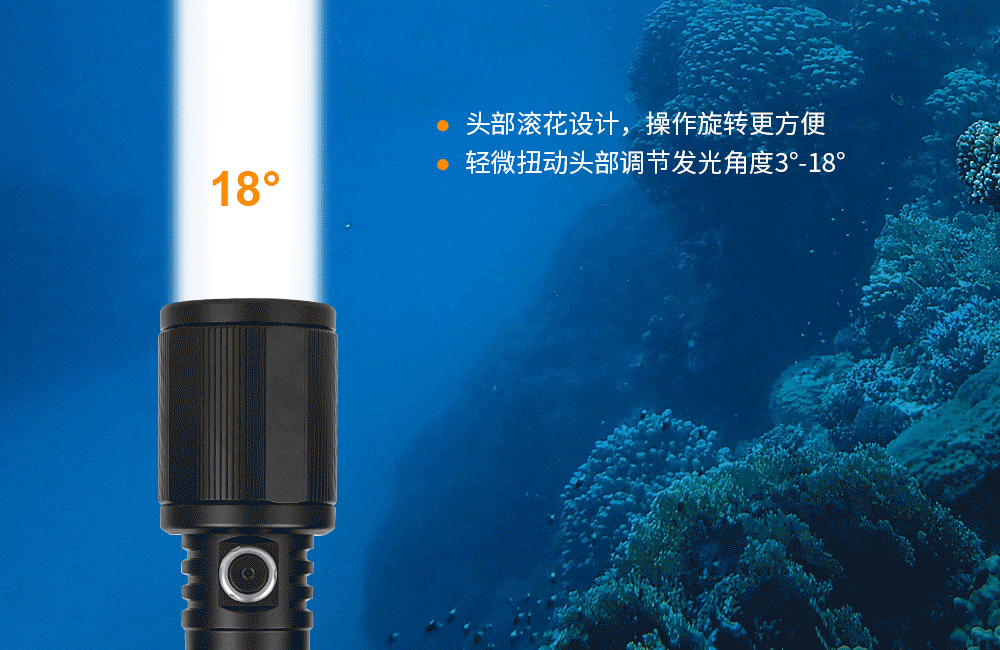 OrcaTorch91香蕉短视频污下载 D720新款潛水手電,聚光潛水照明,超遠(yuǎn)射程潛水手電(diàn),手持式水下照明