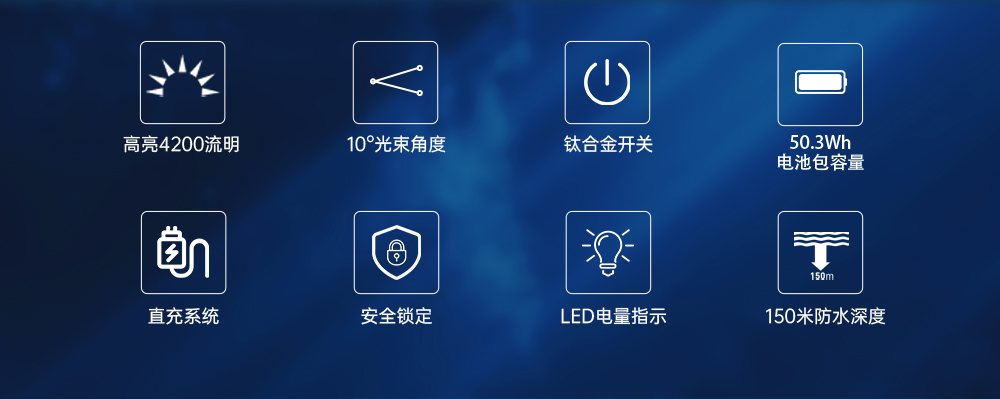 91香蕉短视频污下载OrcaTorch,D860可充電潛水燈,高(gāo)亮度潛水手電筒,水下照明手電筒