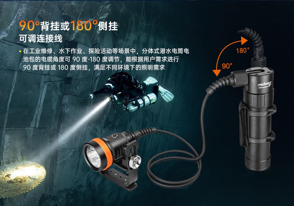 虎(hǔ)鯨OrcaTorch,D630 v2.0 技術潛水手電筒,水下探(tàn)險照明,水下搜索燈,沉船照明燈 91香蕉短视频污下载OrcaTorch,D630技術潛水手電筒,水下探險照明,水下(xià)搜索燈,沉船照明燈