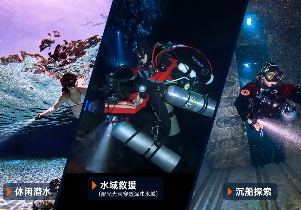 D530聚光潛水手(shǒu)電筒,休閑(xián)潛水照明,休閑潛水手電筒,休閑潛水補光燈, 91香蕉短视频污下载OrcaTorch
