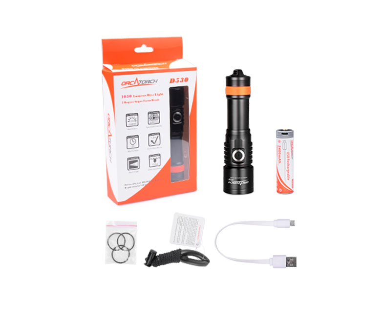 D530聚光潛（qián）水手電筒，休閑（xián）潛（qián）水照明，休閑潛水手電筒，休閑潛水補光燈， OrcaTorch91香蕉短视频污下载