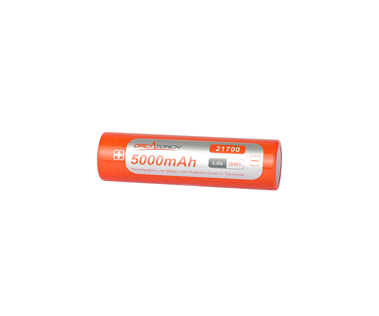 OrcaTorch 鋰離子（zǐ）電池21700 USB 5000mAh
